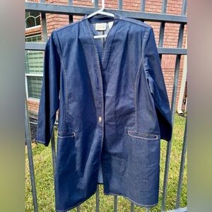 Chico's Dark Blue Jean Jacket
